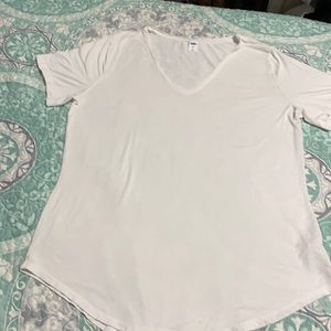 White old navy luxe v-neck tee